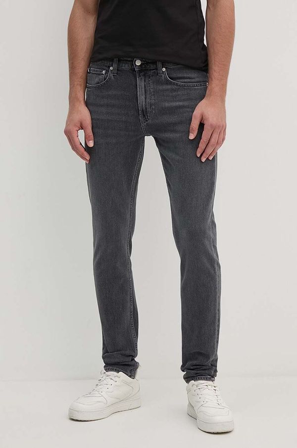 Calvin Klein Jeans Kavbojke Calvin Klein Jeans moške, siva barva, J30J325741