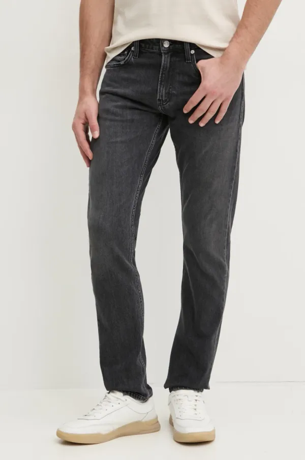 Calvin Klein Jeans Kavbojke Calvin Klein Jeans moške, siva barva, J30J327154