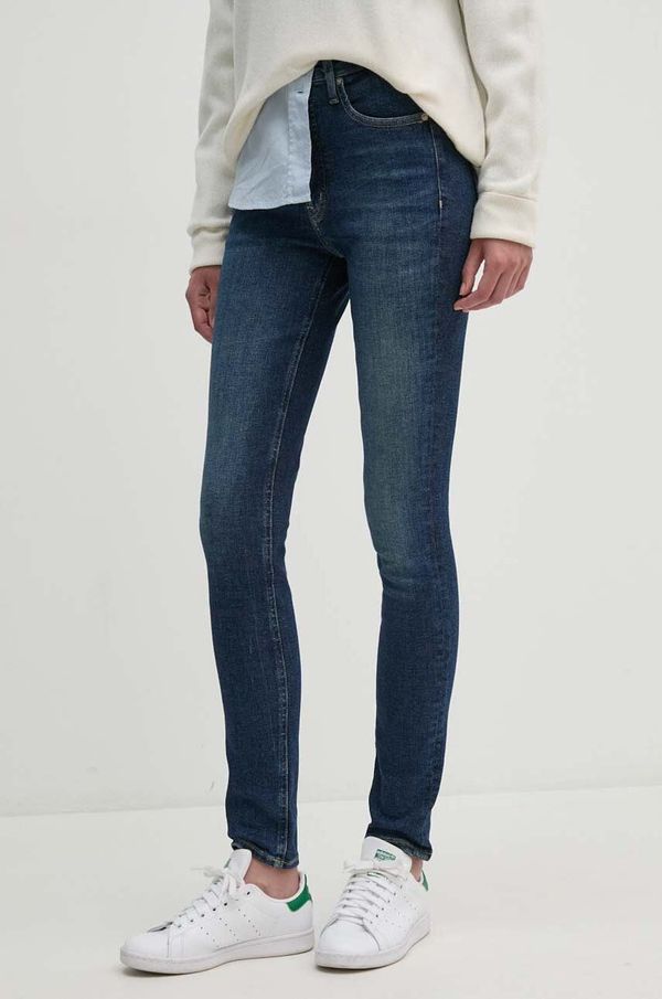 Calvin Klein Jeans Kavbojke Calvin Klein Jeans ženske, mornarsko modra barva, J20J223638