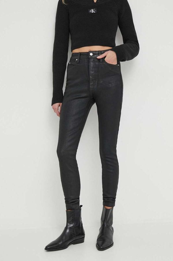 Calvin Klein Jeans Kavbojke Calvin Klein Jeans ženski, črna barva