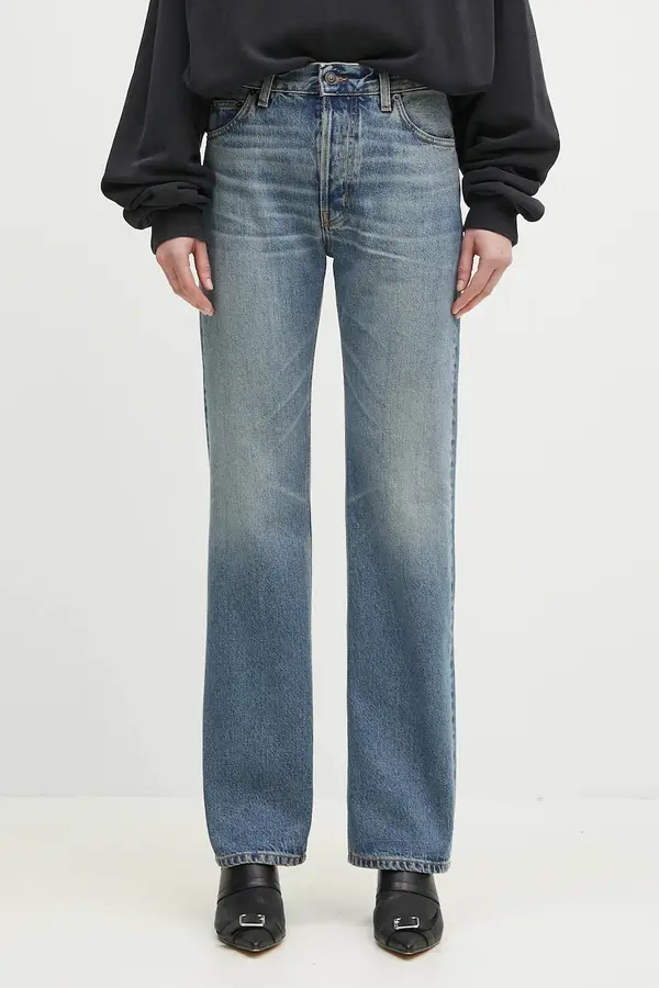 Fiorucci Kavbojke Fiorucci Lollipop Heart Print Straight Fit Jeans