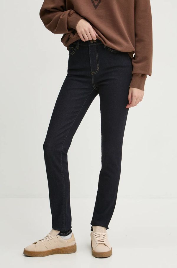 Guess Jeans Kavbojke Guess Jeans ženske, mornarsko modra barva, W4BA92 D5CB4