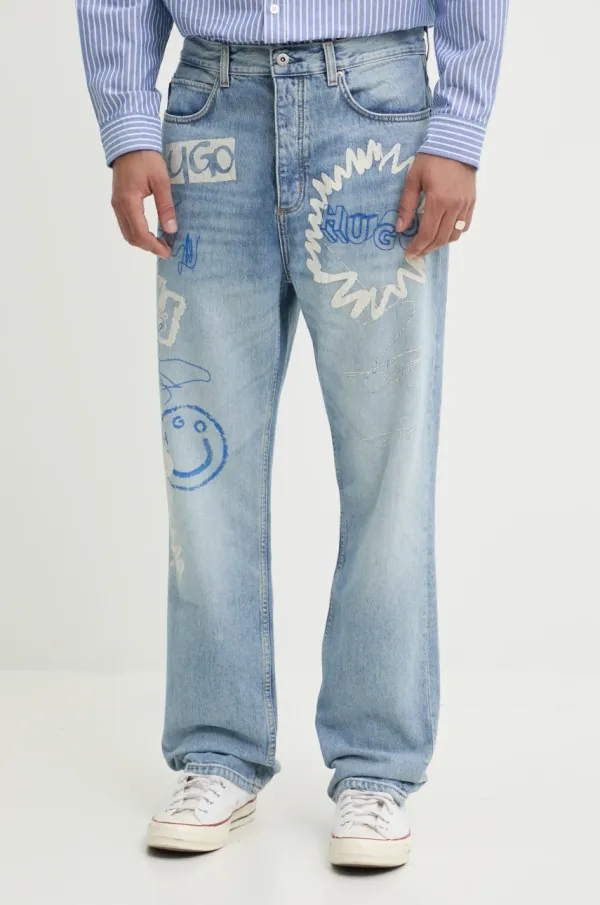 HUGO Blue Kavbojke Hugo Blue moške, 50529179