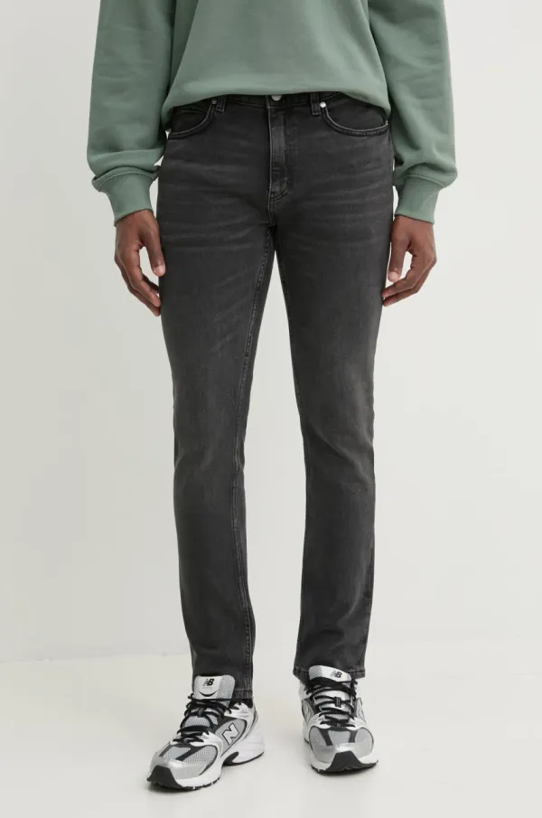 HUGO Kavbojke HUGO moške, črna barva, 50530591