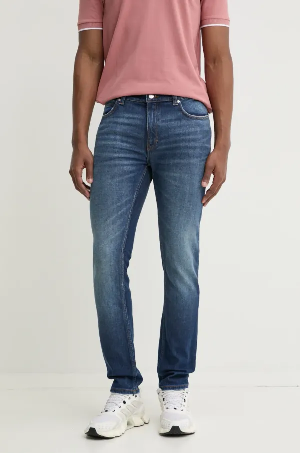 HUGO Kavbojke HUGO moške, mornarsko modra barva, 50530569