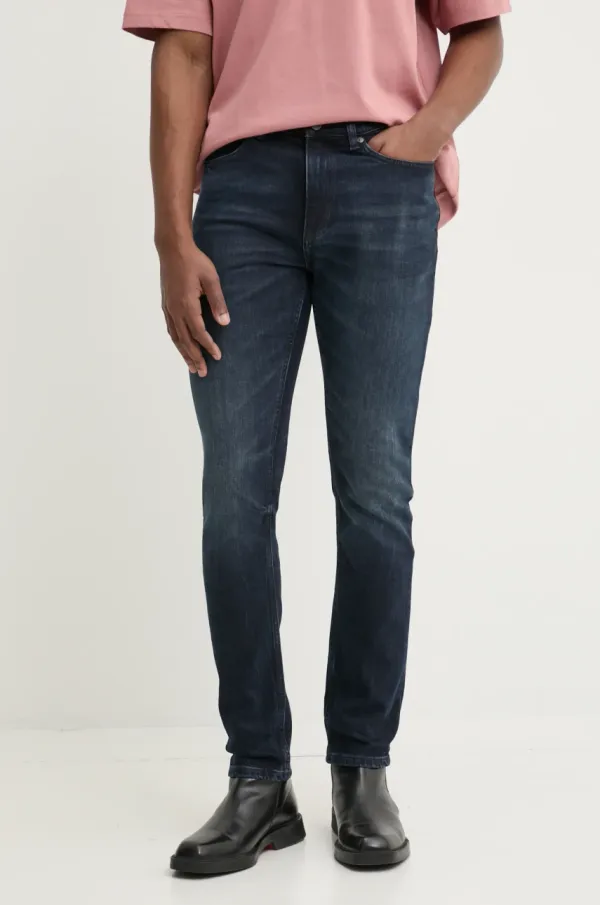 HUGO Kavbojke HUGO moške, mornarsko modra barva, 50530581