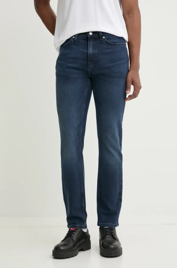 HUGO Kavbojke HUGO moške, mornarsko modra barva, 50530610