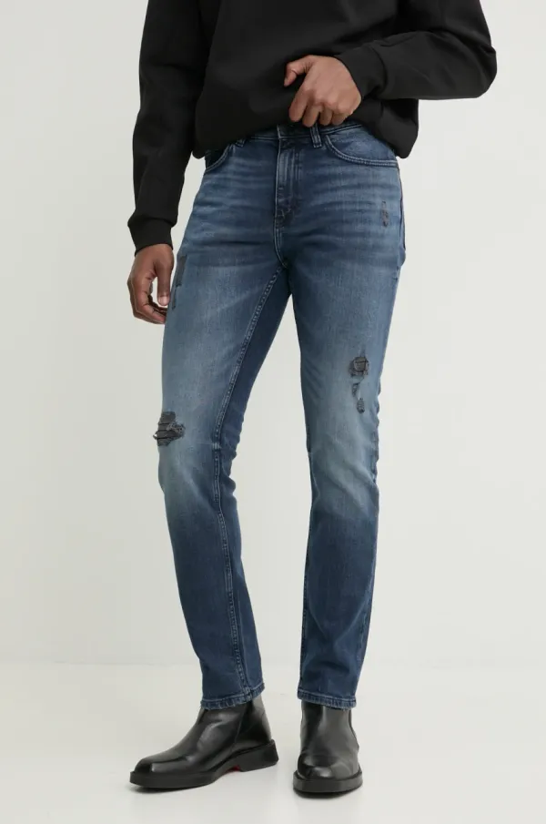 HUGO Kavbojke HUGO moške, mornarsko modra barva, 50530611