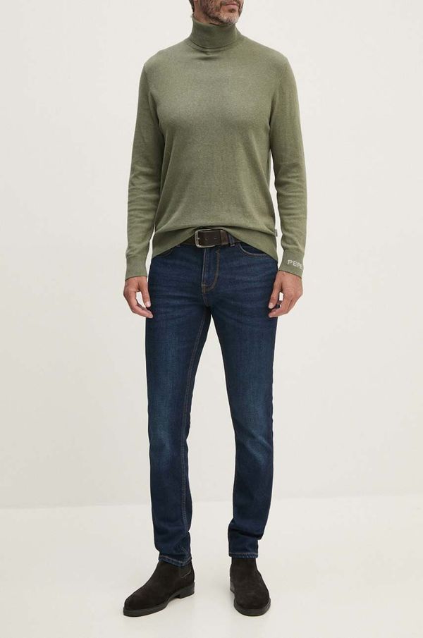 Guess Kavbojke iz volnene mešanice Guess FINNLEY M4BAS2.D5GN2