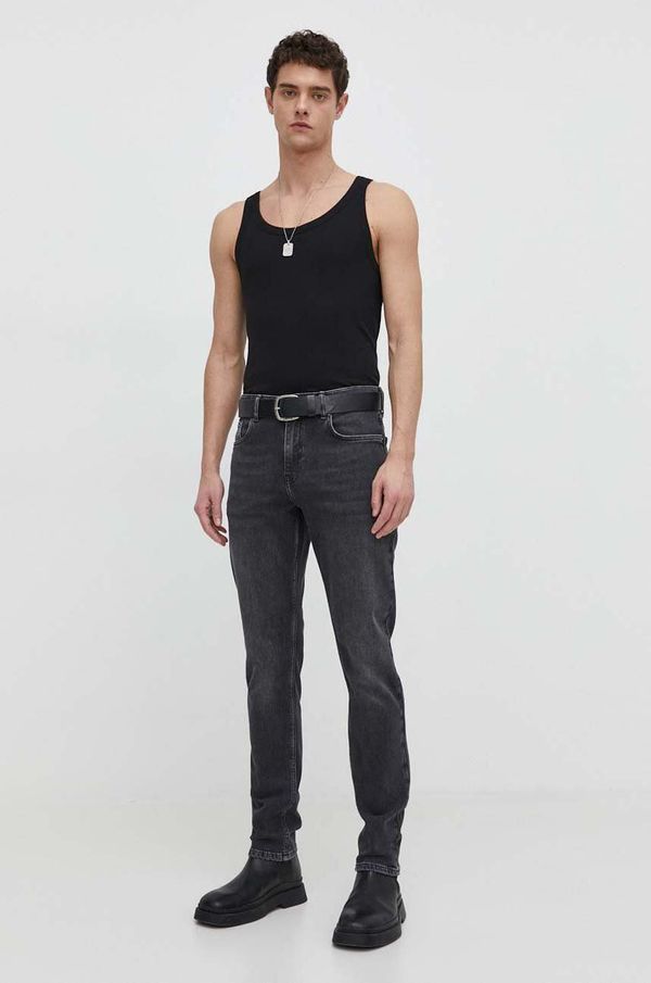 Karl Lagerfeld Jeans Kavbojke Karl Lagerfeld Jeans moški, siva barva