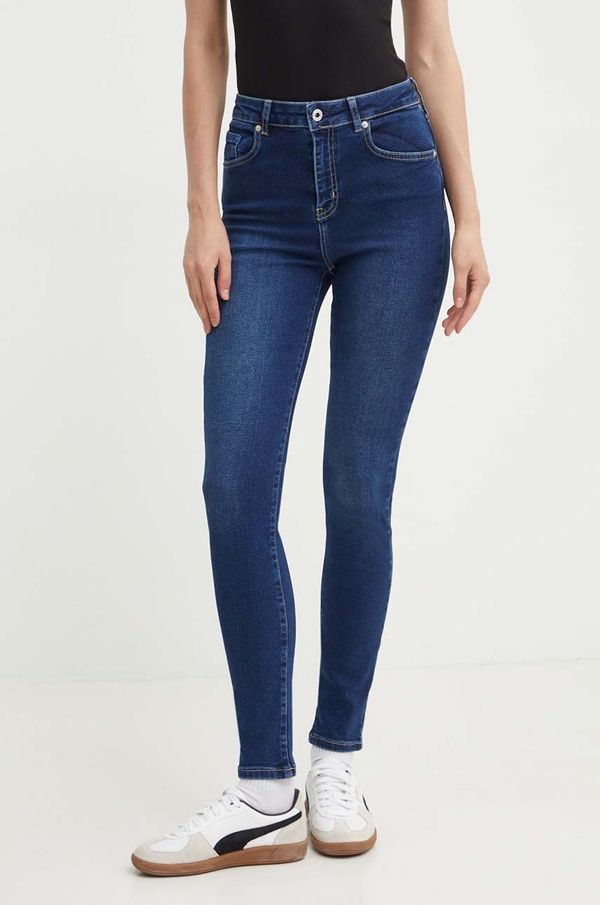 Karl Lagerfeld Jeans Kavbojke Karl Lagerfeld Jeans ženske, mornarsko modra barva, 245J1100