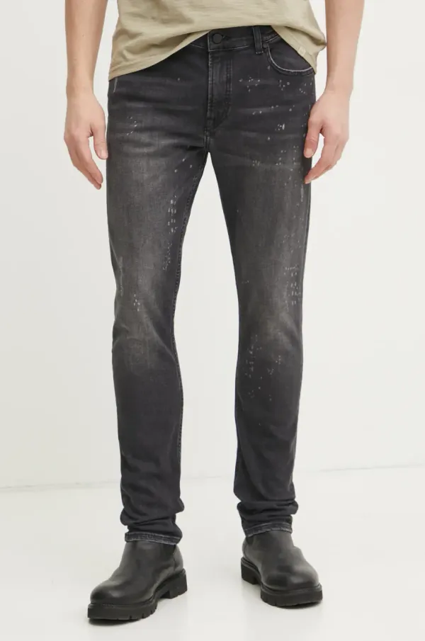 Karl Lagerfeld Kavbojke Karl Lagerfeld moške, črna barva, 551832.265801