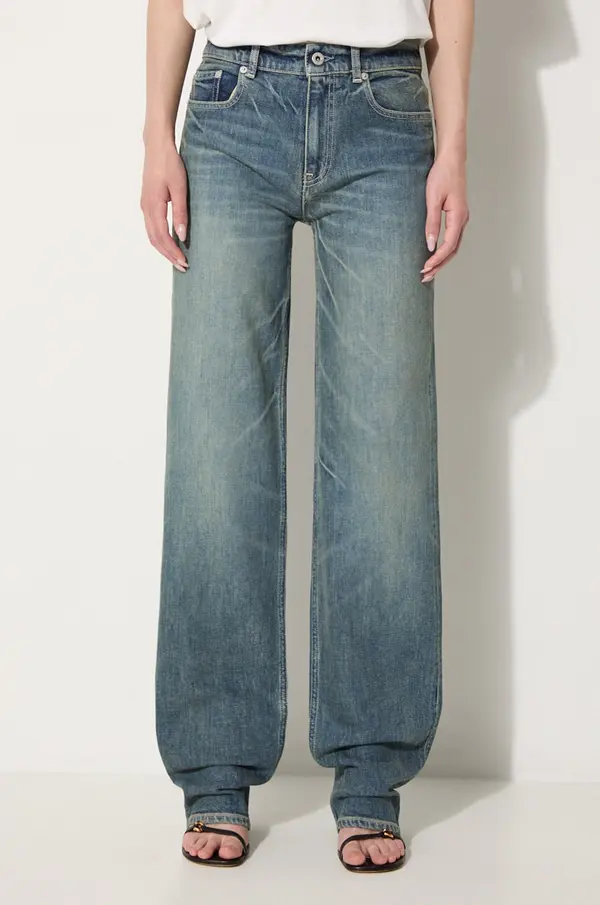 Kenzo Kavbojke Kenzo Asagao Regular Waist Fit Jeans