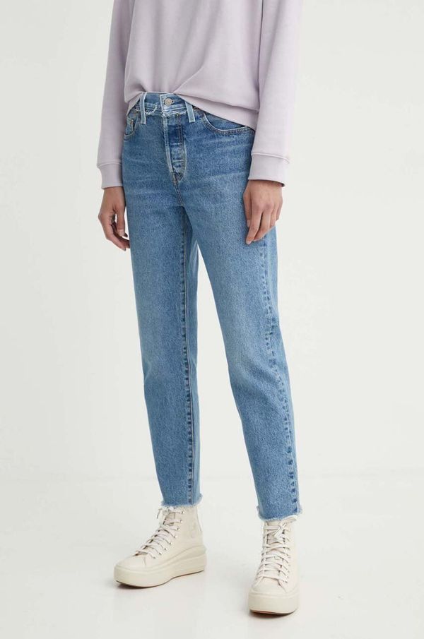 Levi's Kavbojke Levi's 501 CROP SPLIT CRAFT ženske, A9425