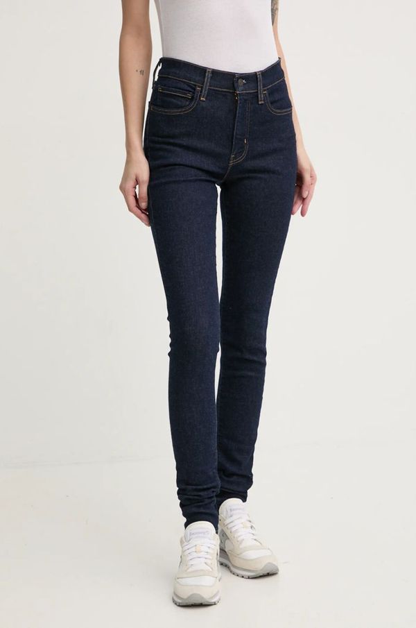 Levi's Kavbojke Levi's 720 HIRISE SUPER SKINNY ženske, mornarsko modra barva