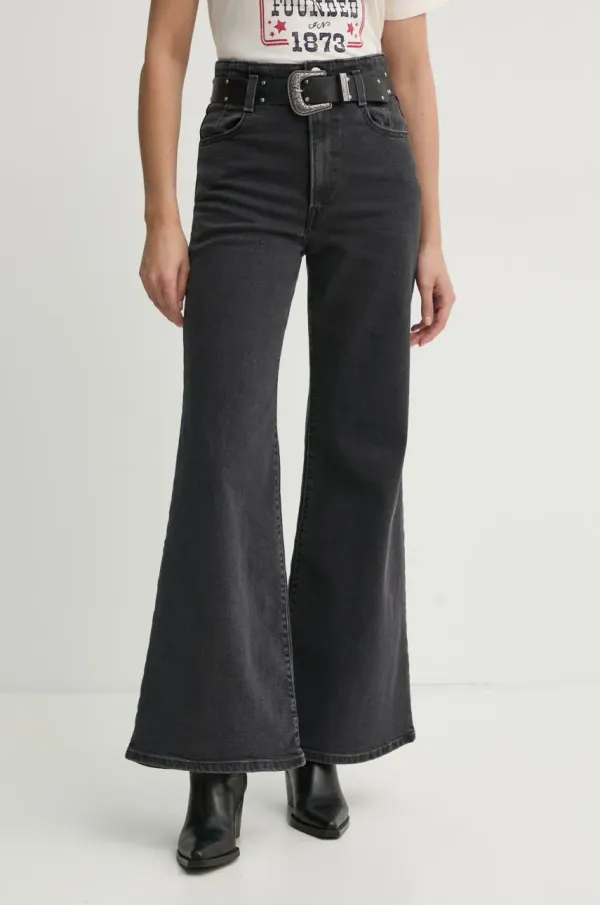 Levi's Kavbojke Levi's RIBCAGE BELLS CORSET ženske, 001UR