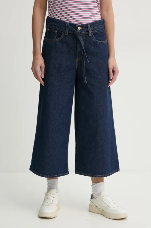 Levi's Kavbojke Levi's XL CULOTTE ženske, mornarsko modra barva, 001V1