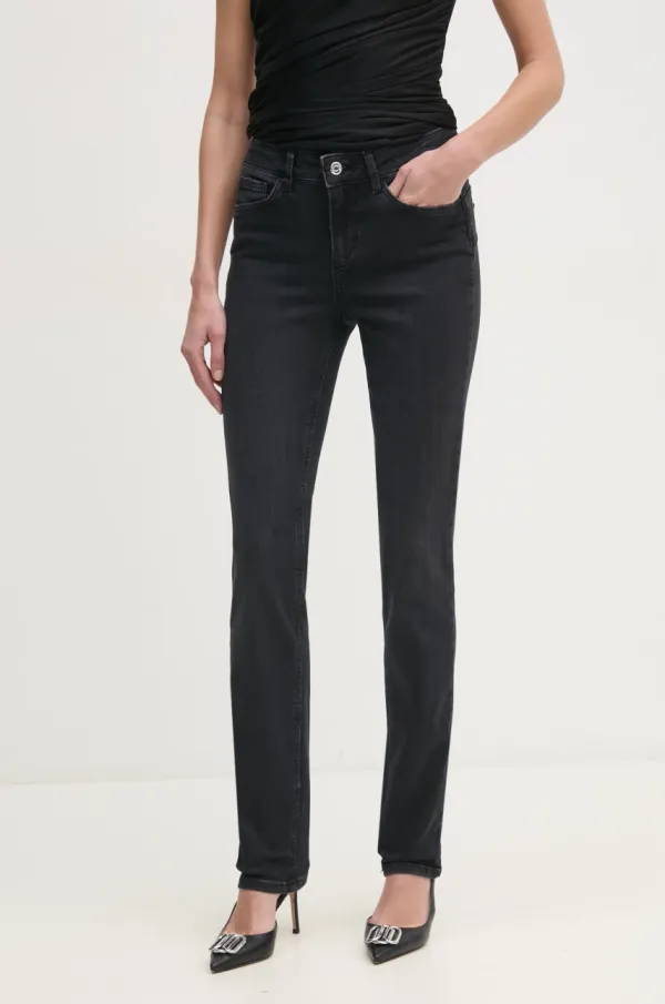 Liu Jo Kavbojke Liu Jo ženske, črna barva, UA5016 D4811