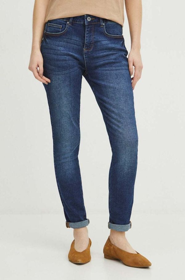 Medicine Kavbojke Medicine ženske, mornarsko modra barva