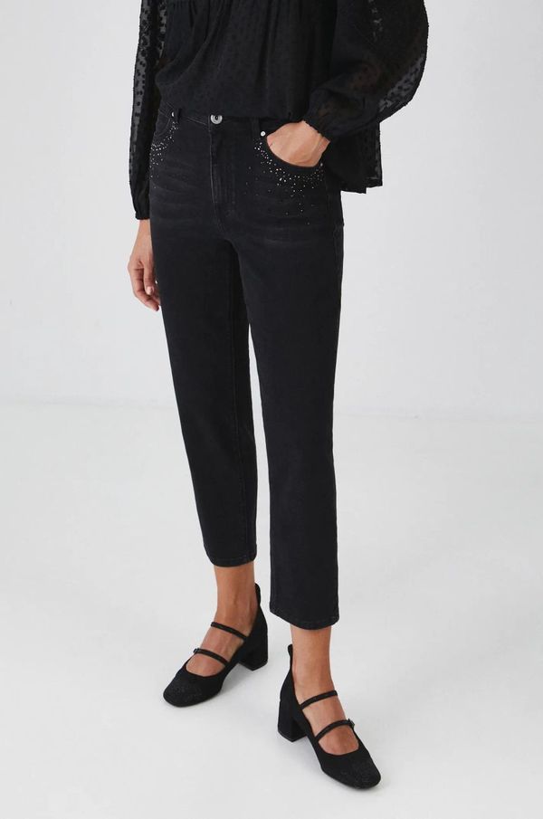 Medicine Kavbojke Medicine ženski, črna barva