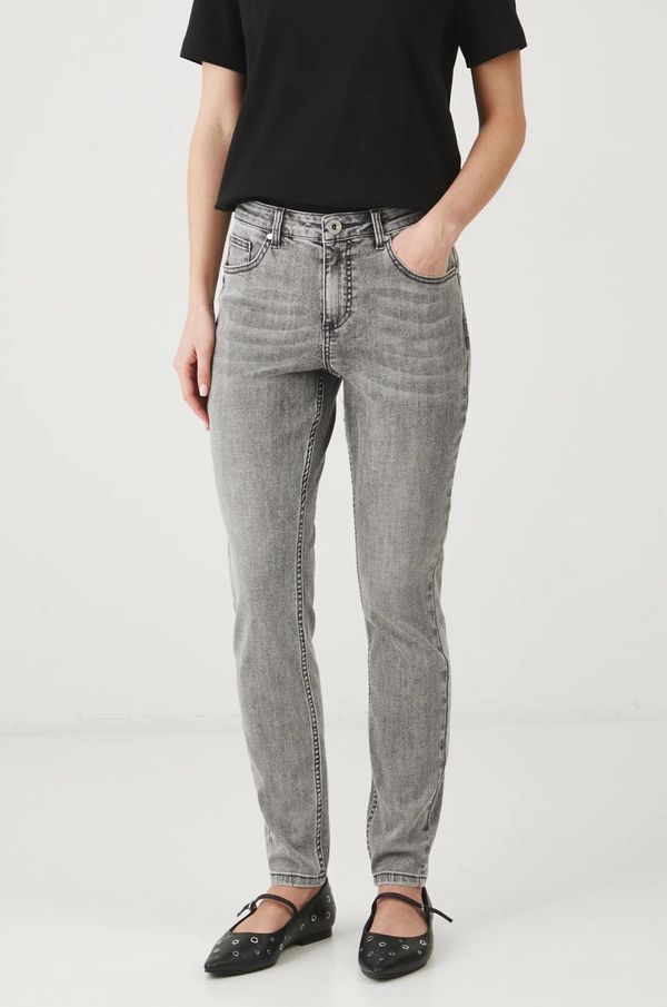 Medicine Kavbojke Medicine ženski, siva barva