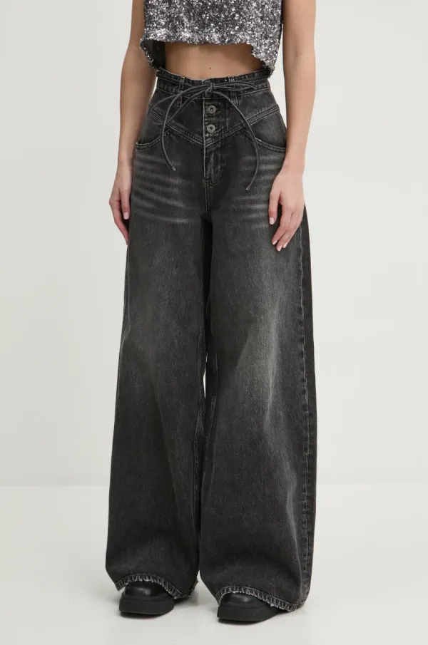 Miss Sixty Kavbojke Miss Sixty ženske, črna barva, 6L4JJ0950000