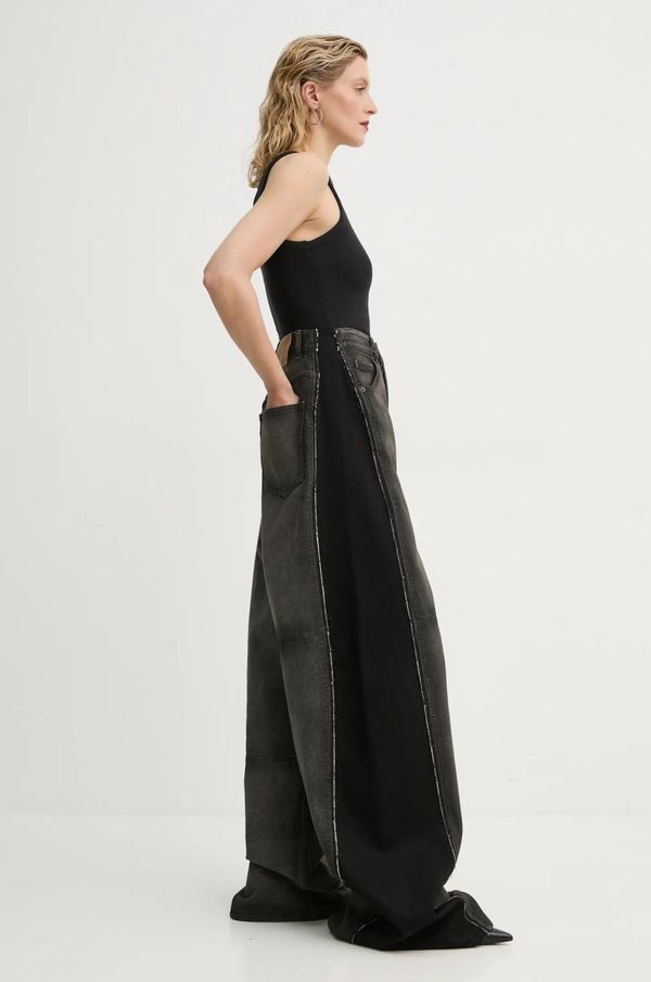 MM6 Maison Margiela Kavbojke MM6 Maison Margiela ženske, siva barva, S62LB0177.S30848