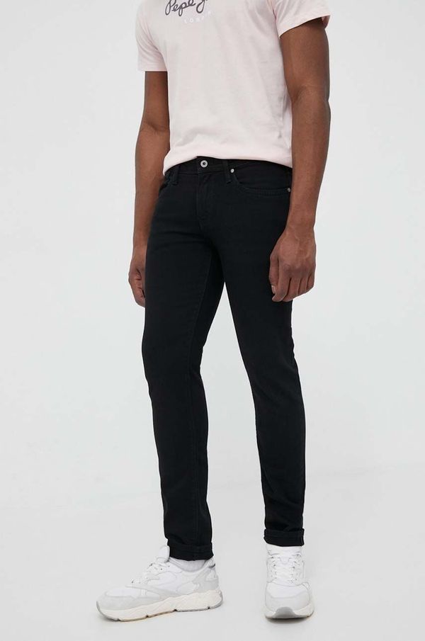 Pepe Jeans Kavbojke Pepe Jeans Hatch moške, črna barva