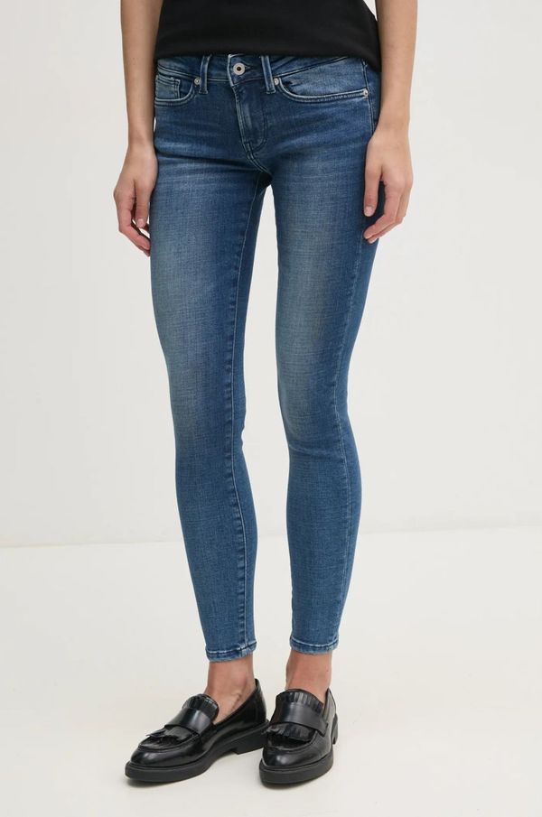 Pepe Jeans Kavbojke Pepe Jeans SKINNY JEANS LW SOHO ženske, mornarsko modra barva, PL204583ED8