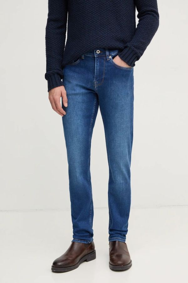 Pepe Jeans Kavbojke Pepe Jeans SLIM JEANS HATCH moške, mornarsko modra barva, PM207388HX4