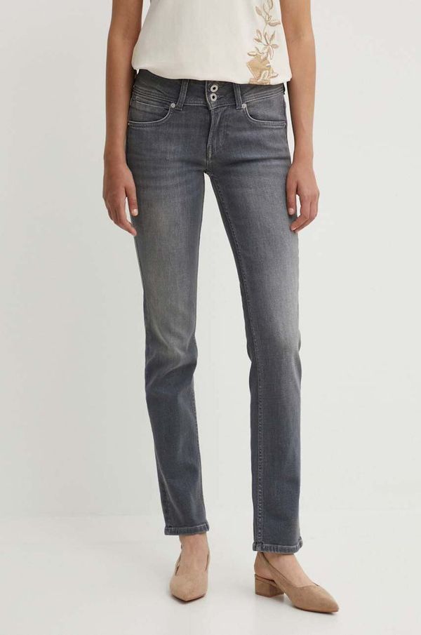 Pepe Jeans Kavbojke Pepe Jeans SLIM JEANS LW ženske, mornarsko modra barva, PL204729UH7