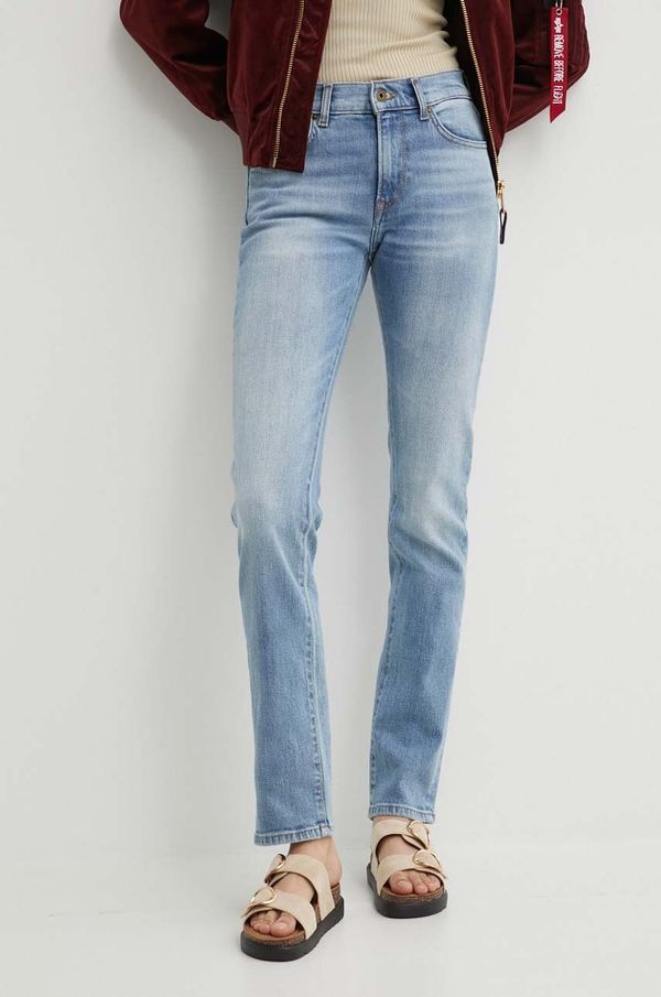 Pepe Jeans Kavbojke Pepe Jeans SLIM JEANS MW ženske, PL204589PG0