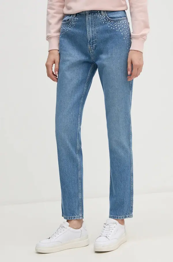 Pepe Jeans Kavbojke Pepe Jeans SLIM JEANS UHW SPARKLE