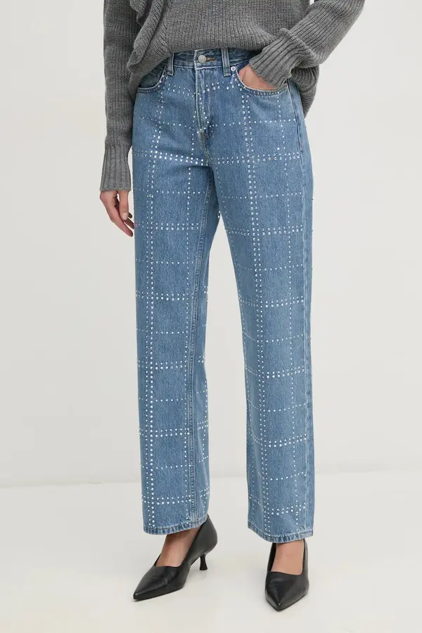 Pepe Jeans Kavbojke Pepe Jeans STRAIGHT JEANS HW GLITTER