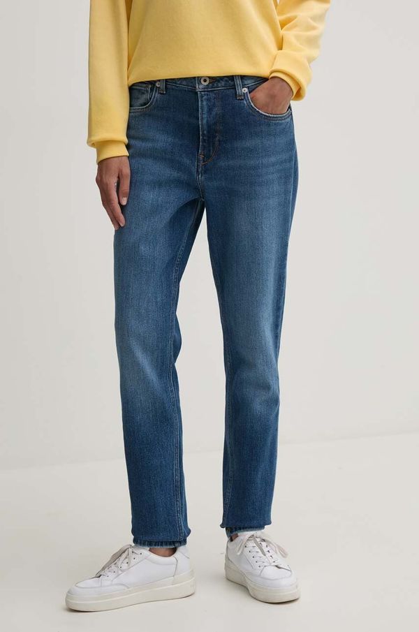 Pepe Jeans Kavbojke Pepe Jeans TAPERED JEANS HW ženske, mornarsko modra barva, PL204591HV3