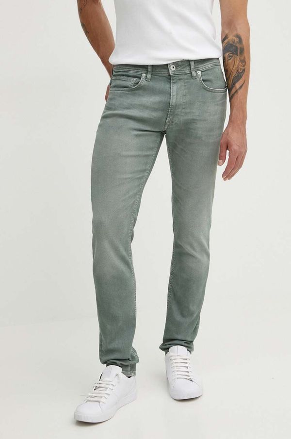 Pepe Jeans Kavbojke Pepe Jeans TAPERED JEANS moške, zelena barva, PM207390YB2