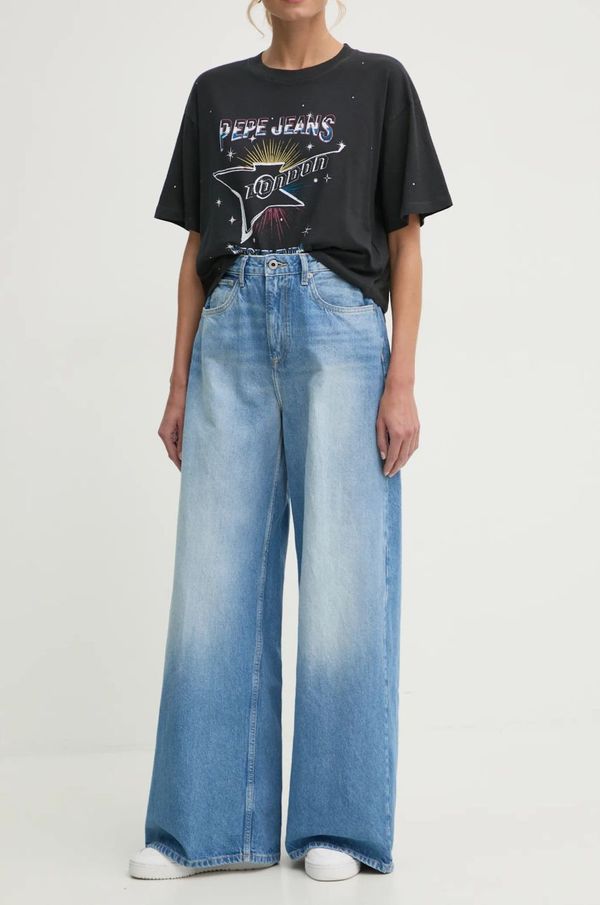 Pepe Jeans Kavbojke Pepe Jeans WIDE LEG JEANS UHW JAIMY ženske, PL204740MS7