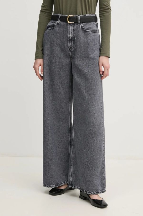 Pepe Jeans Kavbojke Pepe Jeans WIDE LEG JEANS UHW JAIMY ženske, siva barva, PL204740UM0