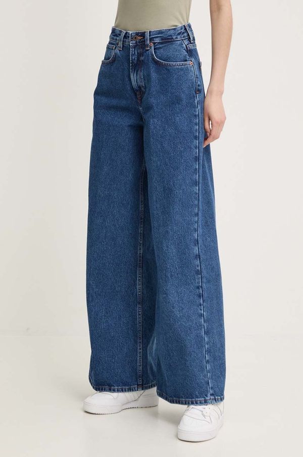 Pepe Jeans Kavbojke Pepe Jeans WIDE LEG JEANS UHW ženske, mornarsko modra barva, PL204740CT9