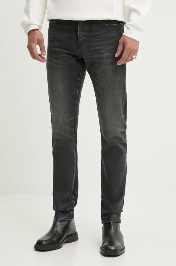 PURPLE BRAND Kavbojke PURPLE BRAND DOUBLE DIP COATED moške, siva barva, P005-DDCV125