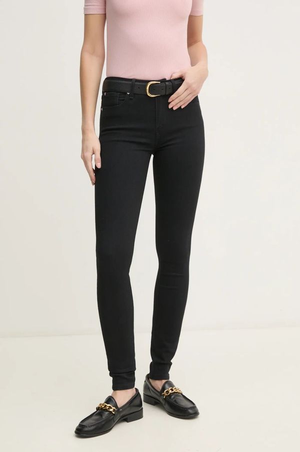 Tommy Hilfiger Kavbojke Tommy Hilfiger ženske, črna barva, WW0WW45008