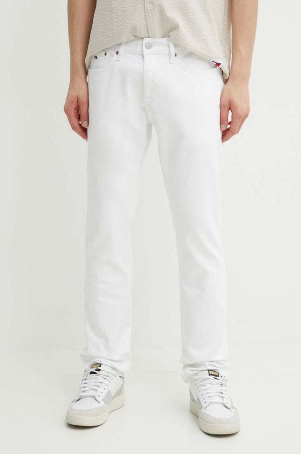 Tommy Jeans Kavbojke Tommy Jeans moške, bela barva, DM0DM18746