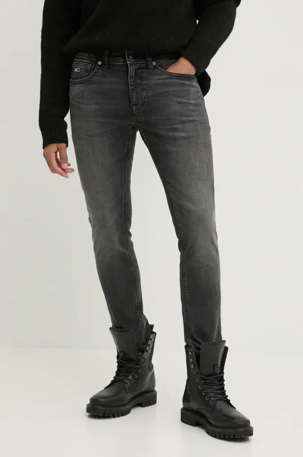 Tommy Jeans Kavbojke Tommy Jeans moške, črna barva, DM0DM20384