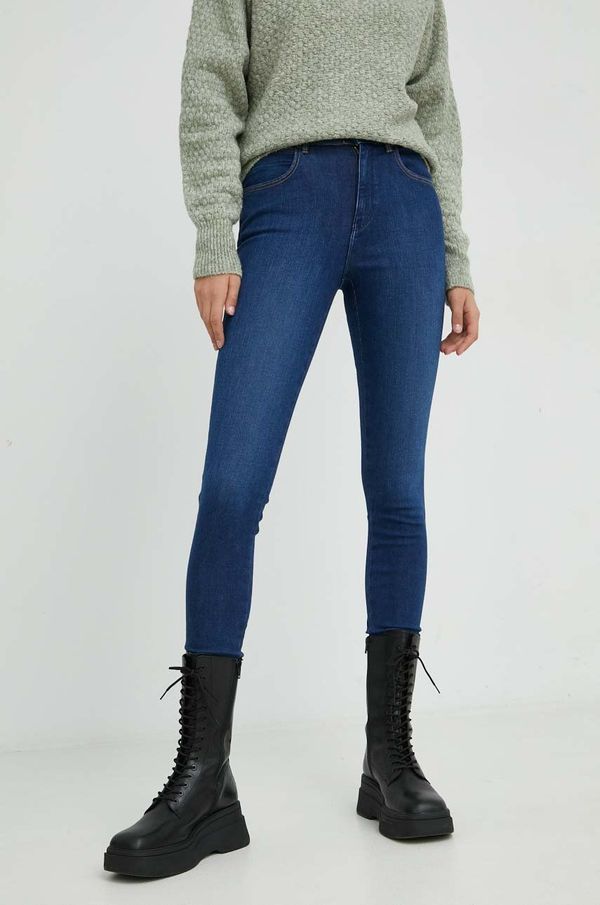 Wrangler Kavbojke Wrangler High Rise Skinny Cozy Night ženske