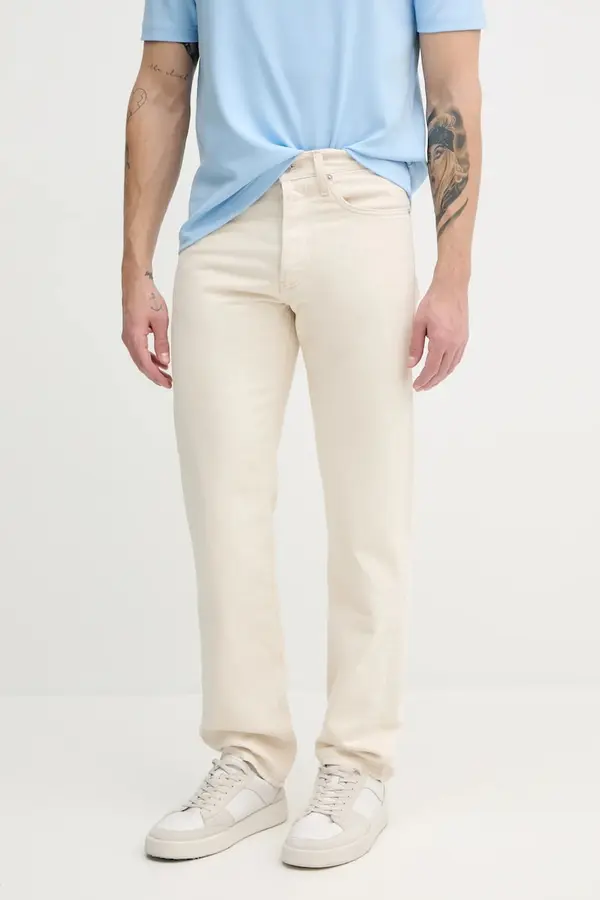 Calvin Klein Jeans Kavbojke z mešanico lanu Calvin Klein Jeans