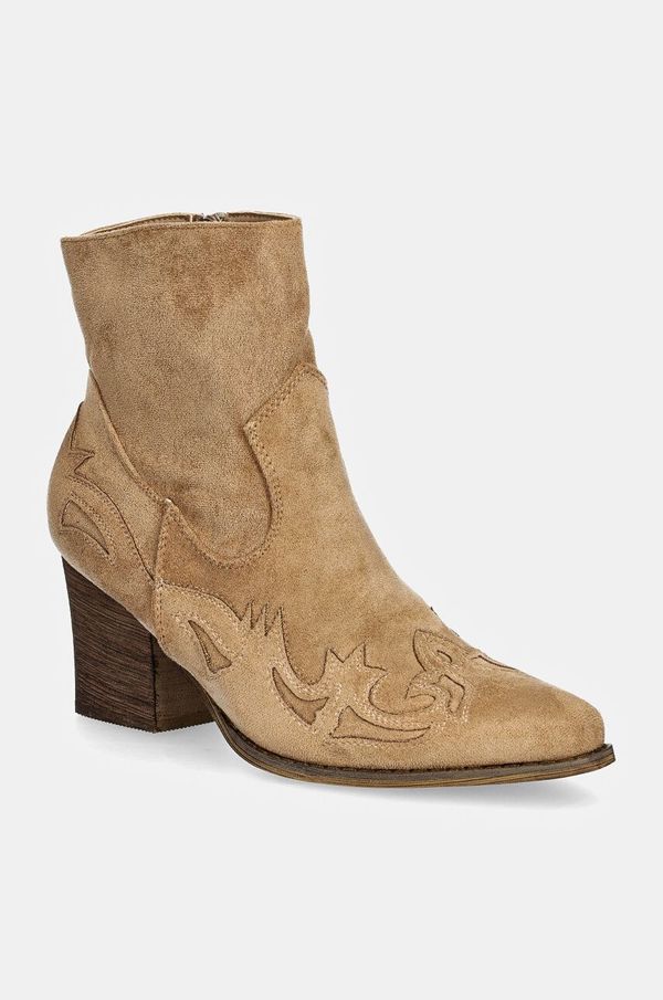 Answear Lab Kavbojski škornji Answear Lab ženski, bež barva