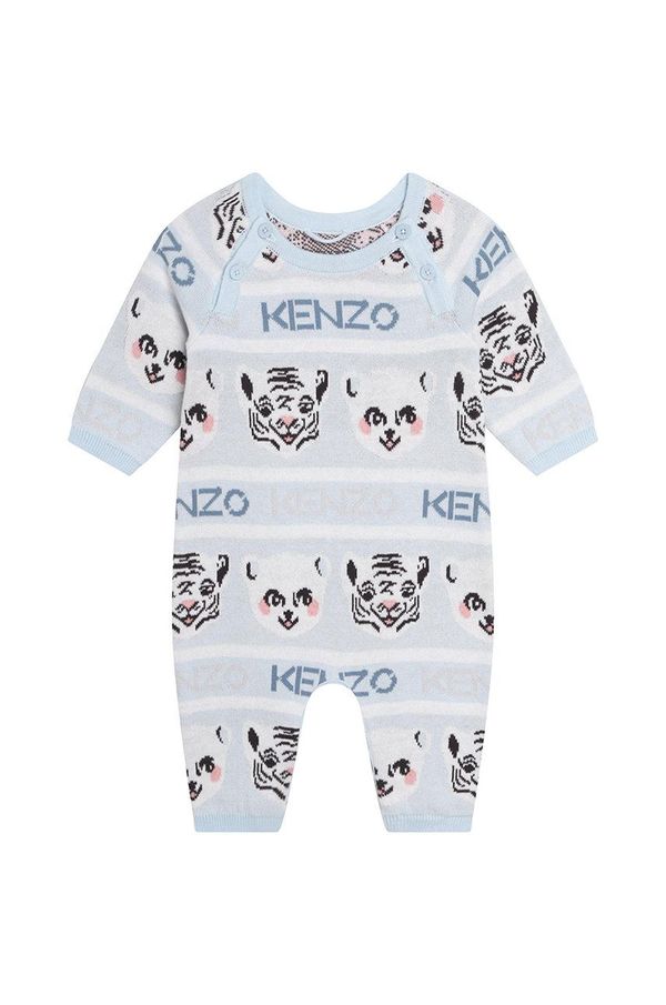 Kenzo kids Kenzo Kids bombažen pajac za dojenčka