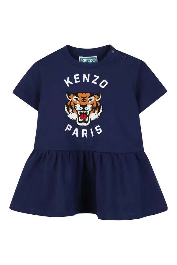 Kenzo Kids Kenzo Kids Otroška bombažna obleka Kenzo Kids