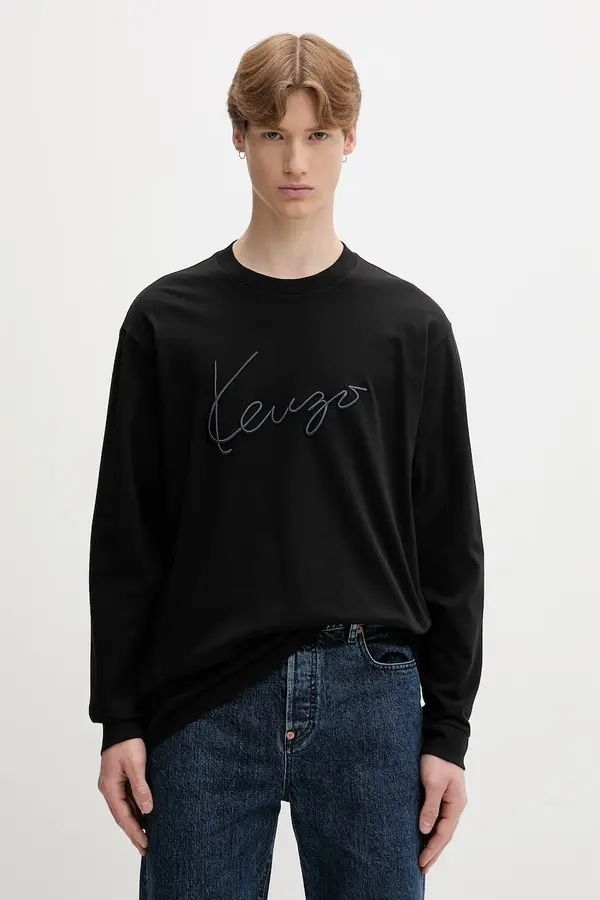Kenzo Kenzo majica z dolgimi rokavi moška bombažna