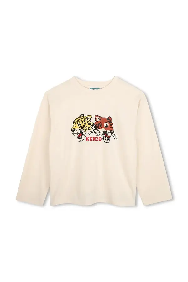 Kenzo Kenzo majica z dolgimi rokavi otroška bombažna